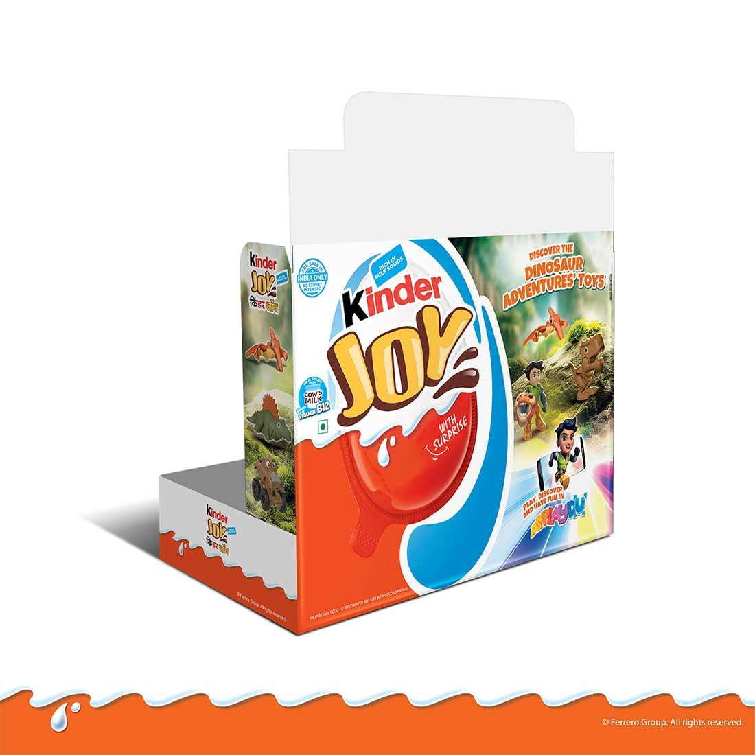 Emazing Gourmet Kinder Joy Pack Of 16 (Blue),Chocolate,320 Gm And
