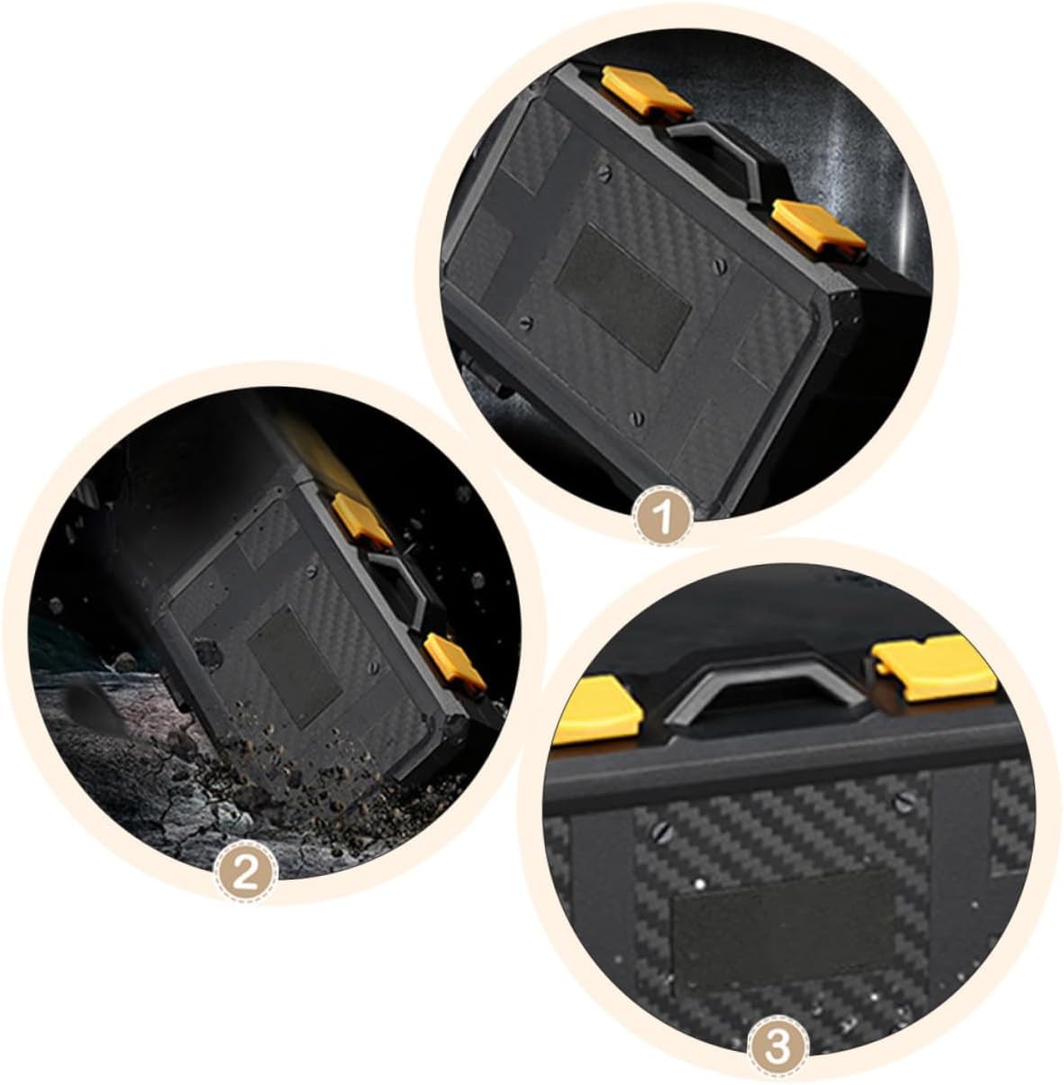 Black Plastic Memory Card Case, Waterproof Shockproof Holder for Storage