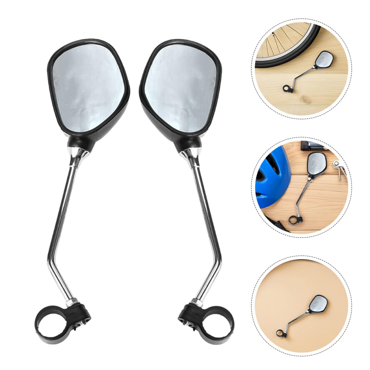 ifundom 2paare Fahrradspiegel Für Lenker Klare Sicht Mit Robustes Zubehör Für Mountainbikes Bikes Mühelose Erweitertes Sichtfeld Für Mehr