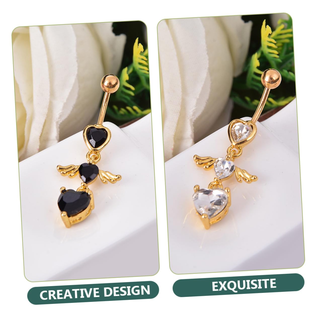 SHERCHPRY 15 Piezas uñas del ombligo anillos del vientre piercings en el ombligo belly button piercing barra con pesas piercing en el ombligo anillos de vientre para mujer Acero inoxidable