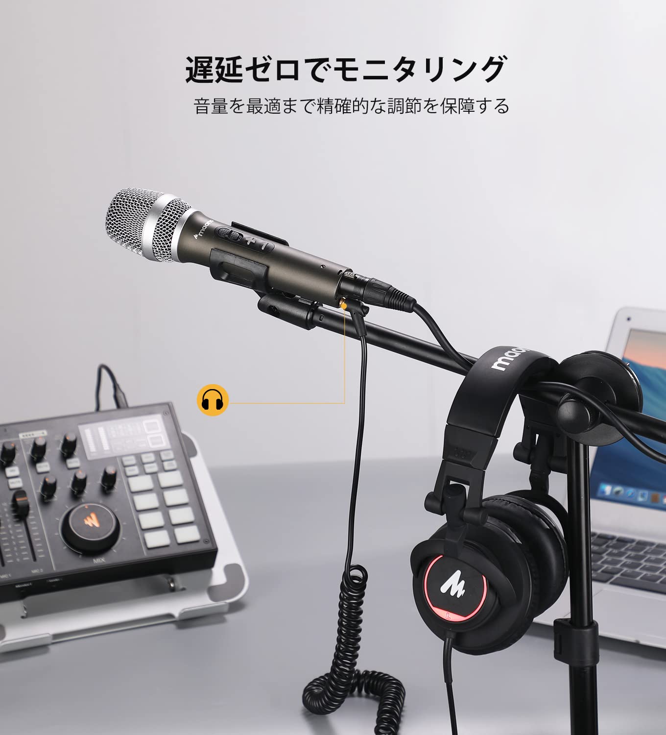 Amazon.co.jp: MAONO USBマイク XLRマイク ダイナミックマイク PC