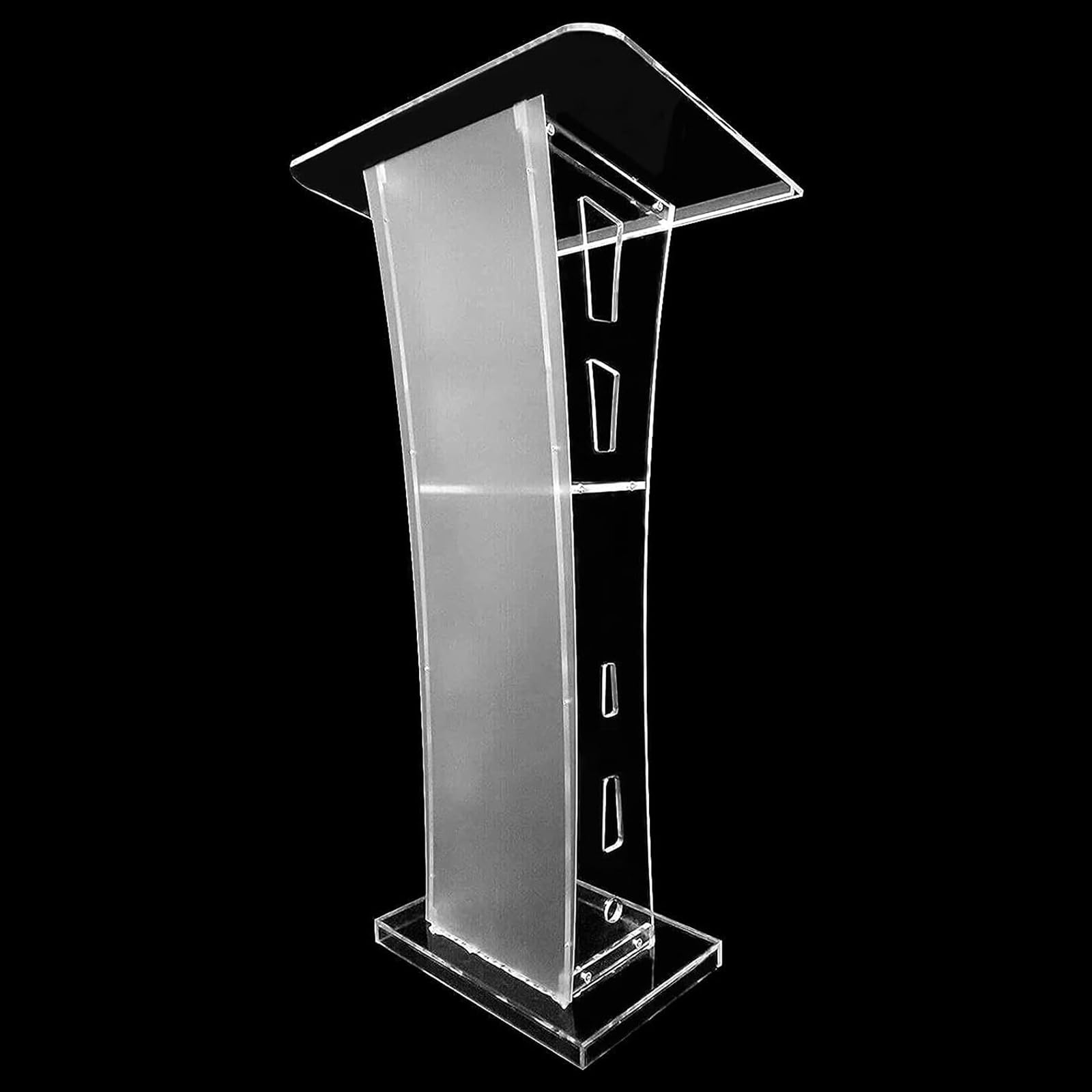 Buy QTQHOME Lectern Podium Stand, Acrylic Lectern Pulpit Desk Portable ...