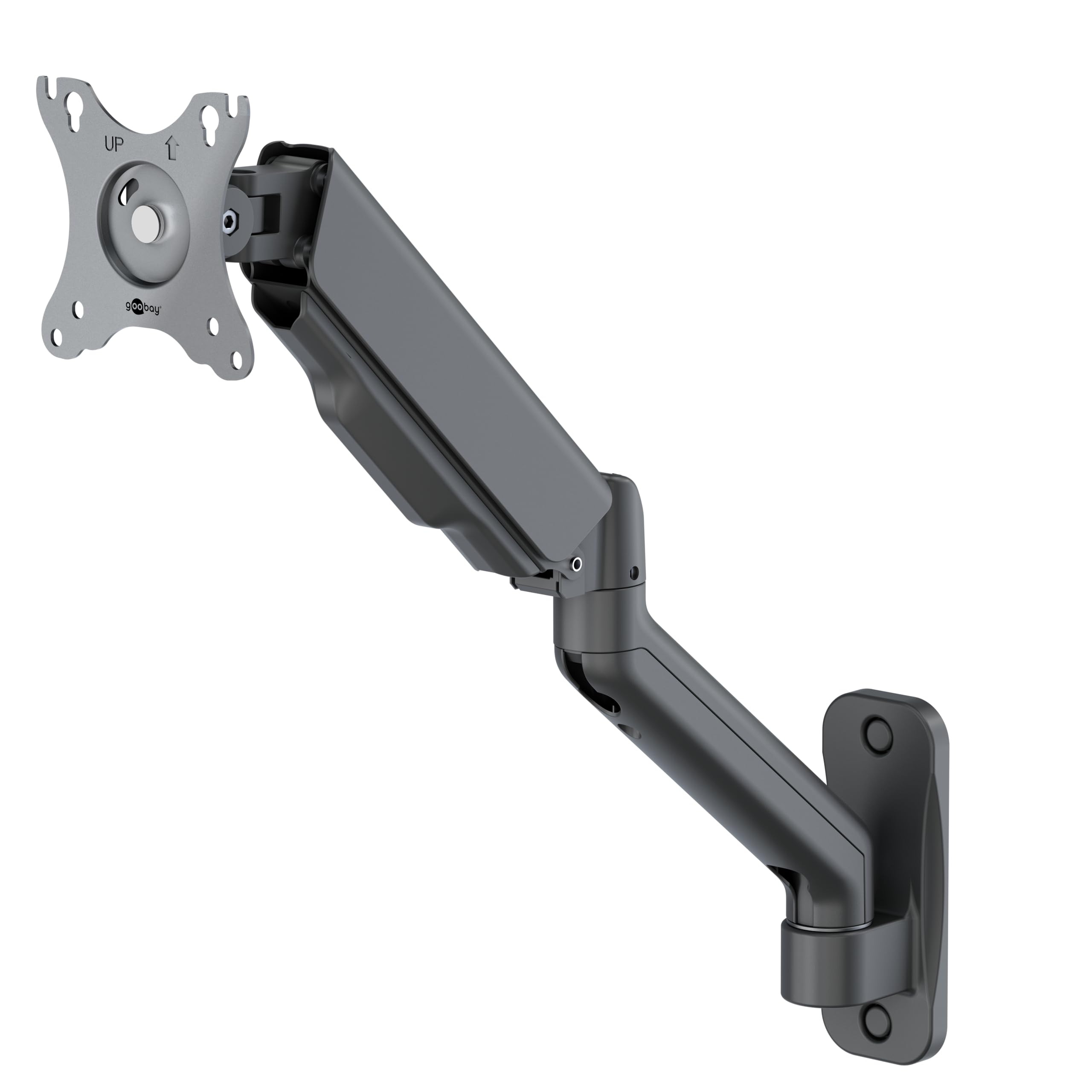 goobay Monitor Wall Mount 17-32 Inch Spring Swivel Height Adjustable Up to 9 kg VESA 100x100 - Basic - 70820