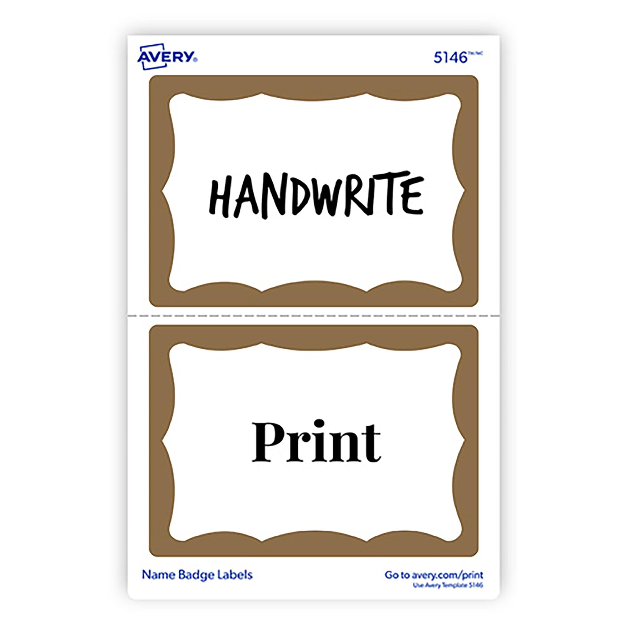 amazon-com-avery-customizable-name-tags-2-1-3-x-3-3-8-white-with-gold-border-100-removable-name-badges-05146-name-tags-office-products for Free Customized Name Tags Printable Amazon.com : Avery Customizable Name Tags, 2-1/3