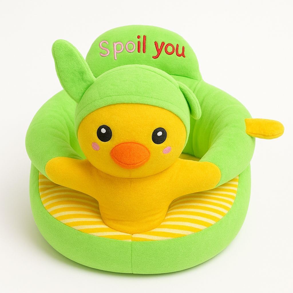Soft Toy Kids Sofa Cum Bed and Chair for Comfort seat for Baby Sitting - (Pack of 1, Multicolor)-image-34