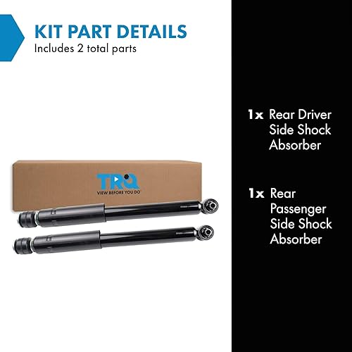 Miniatura 391 de TRQ Juego de amortiguadores traseros compatible con Chevrolet Aveo 2004-2011 Aveo5 2009 Pontiac G3 2007-2011