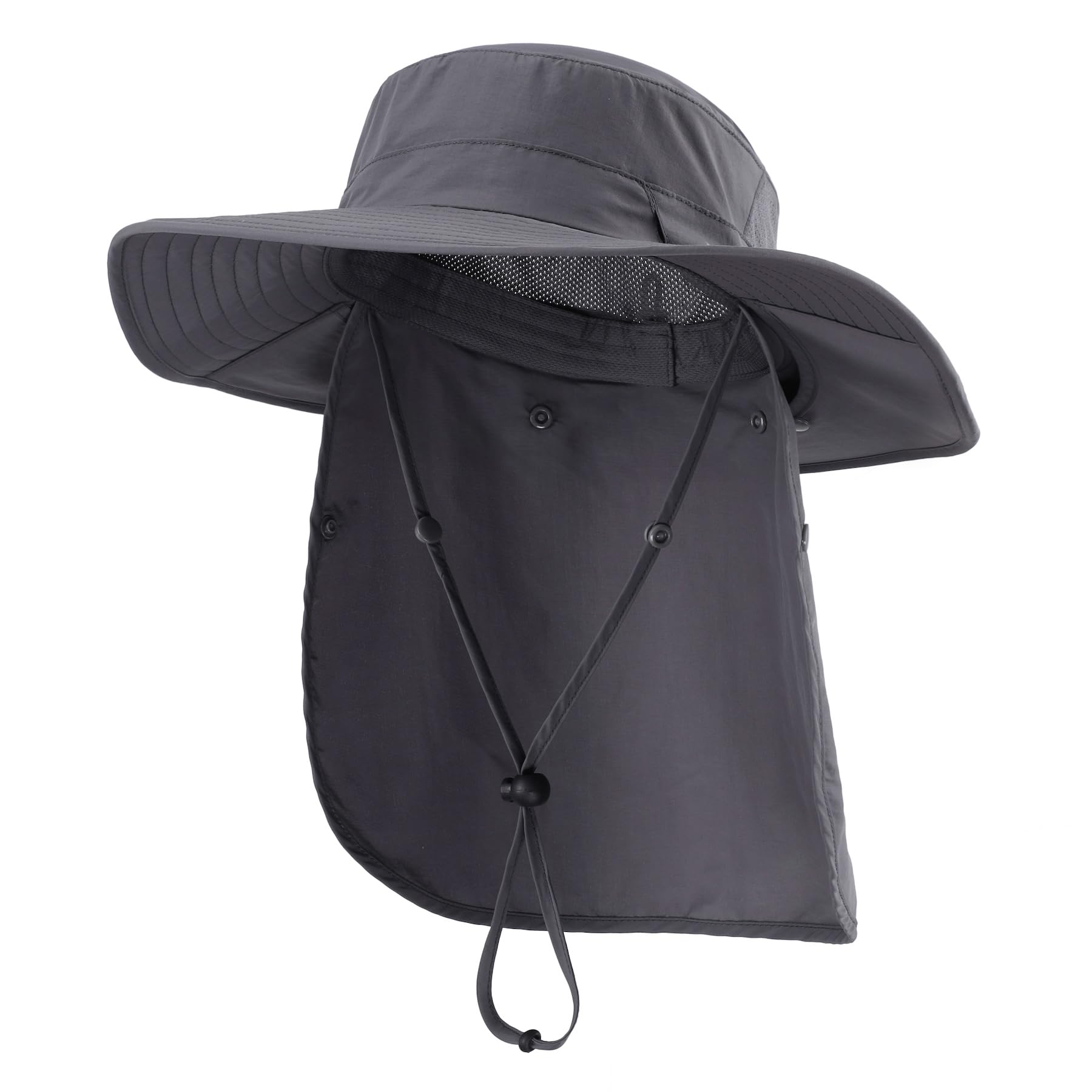 Home Prefer UPF 50+ Wide Brim Sun Hats with Neck Flap Sun Protection Hat for Men Women Gardening Fishing Summer Bucket Hat