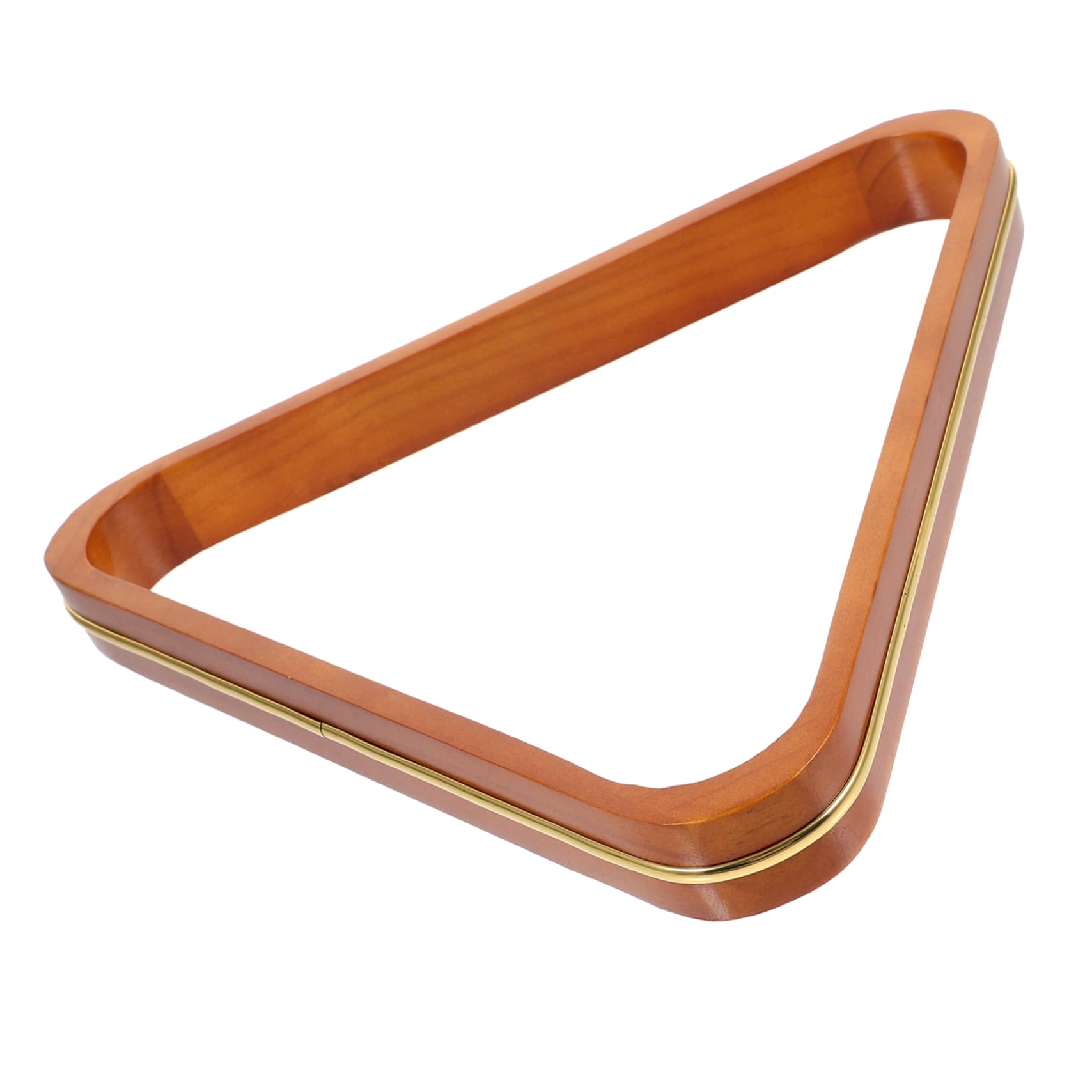 Sosoport Wooden Billiards Rack Pool Ball Holder Mini Table Billiard Ball Rack Triangle Pool Table Accessory
