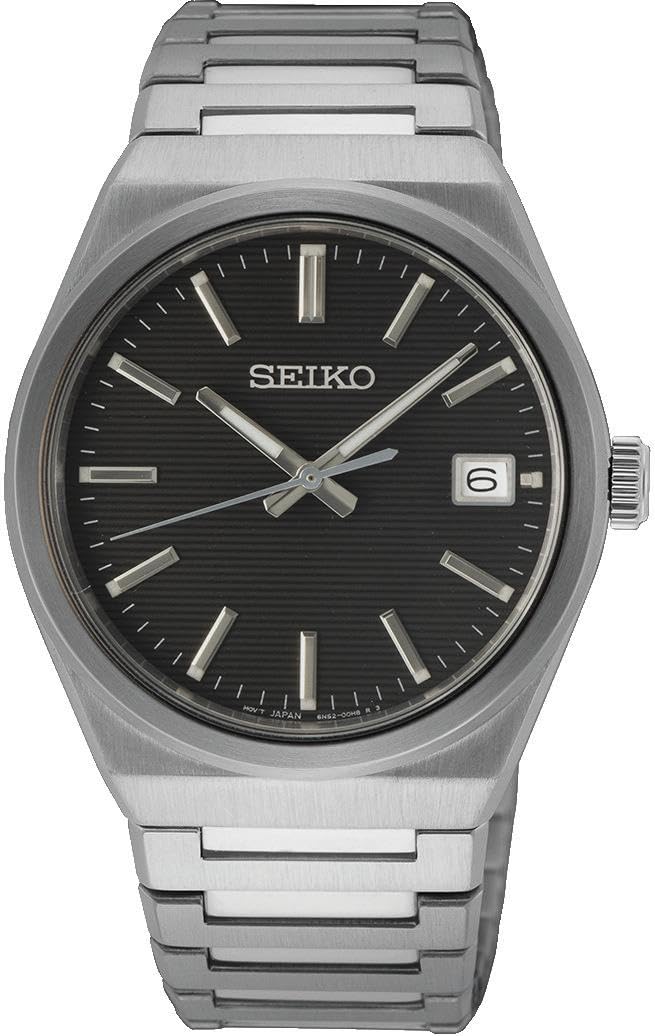 Seiko Orologio Analogico al Quarzo Uomo con Cinturino in Acciaio Inossidabile SUR553P1