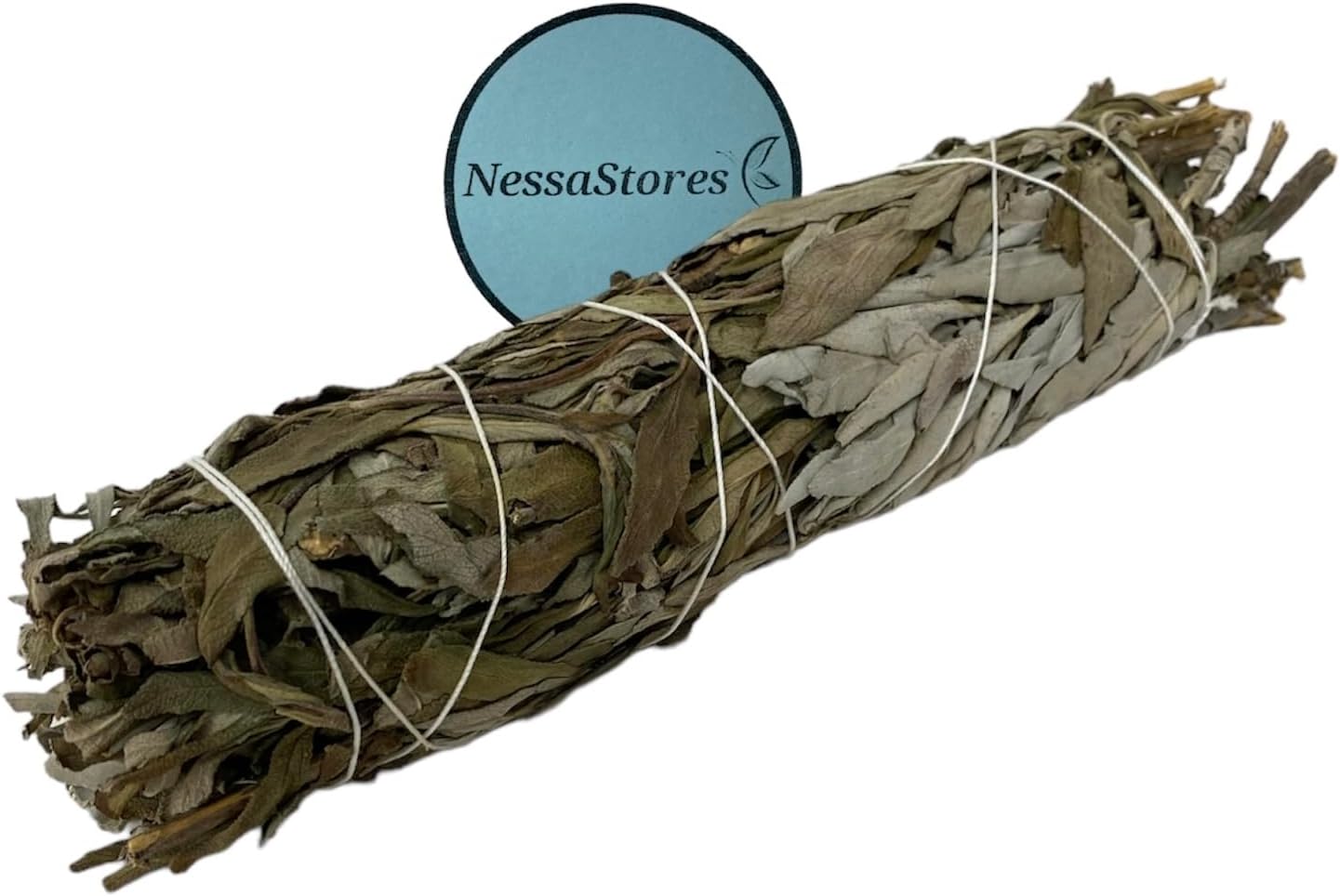 NessaStores Premium Smudge Incense 8 to 9 inch Bundle | Large Handcrafted for Energy Cleansing, Meditation, and Home Fragrance (White Sage & Black Sage 8"-9", 6 Pack)