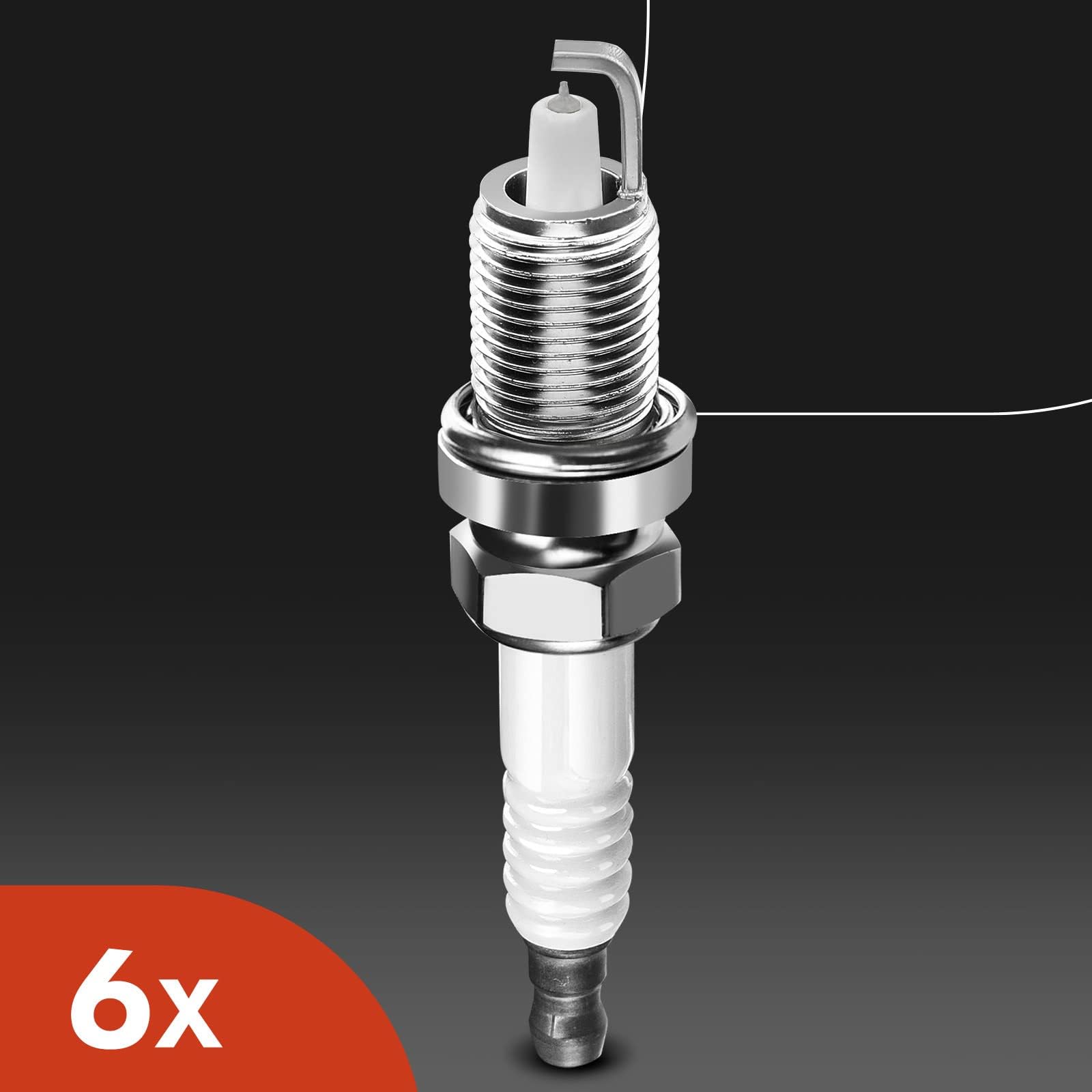 APremium Set of 6 Ignition Coil Pack and Iridium Spark Plugs