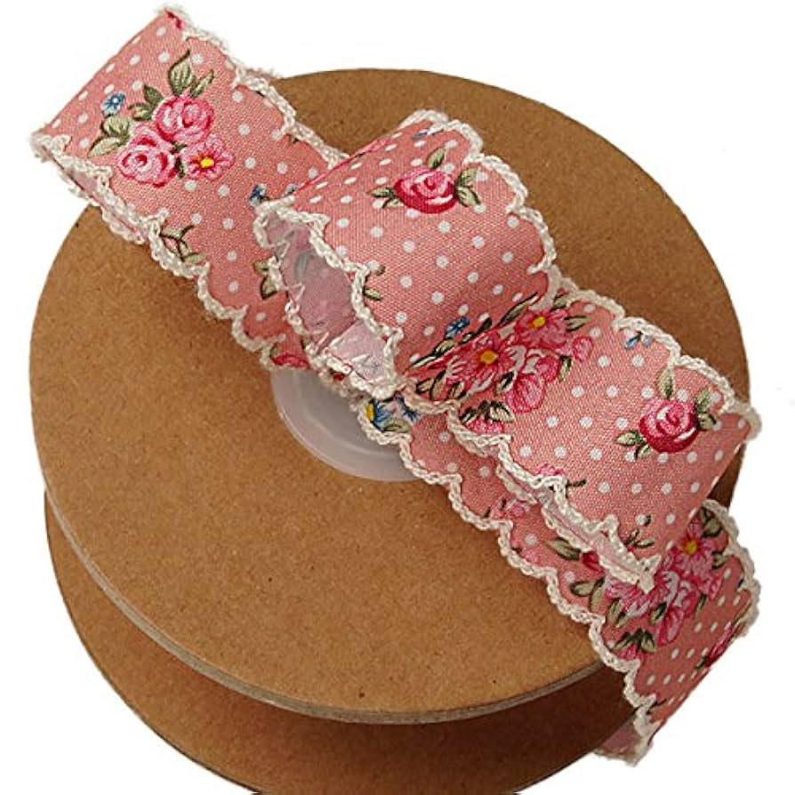 Amazon.com: Vintage Floral Shabby Chic Ribbon - 1