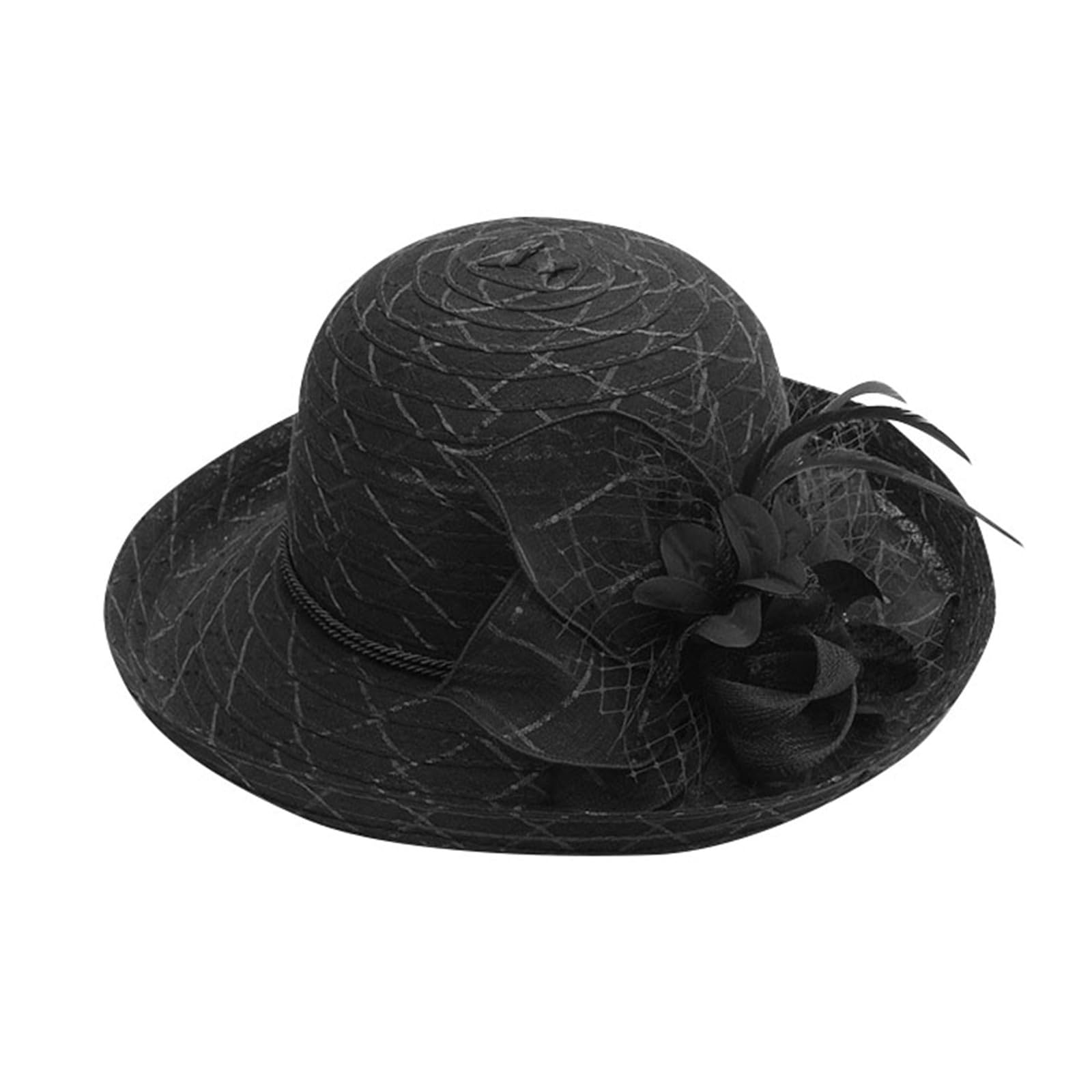 Fulidngzg Sombrero Paja Mujer Sombrero Pescador Mujer Gorro Playa Mujer Ligero Elegante Sombrero Paja Personalizado Pamelas De Playa Plegable Sombrero Mujer ala Ancha Sombrero Mujer Protección Sol