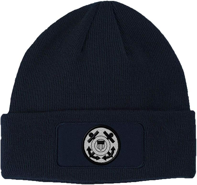 Custom Patch Beanie Coast Guard A Embroidery Skull Cap Hats for Men & Women