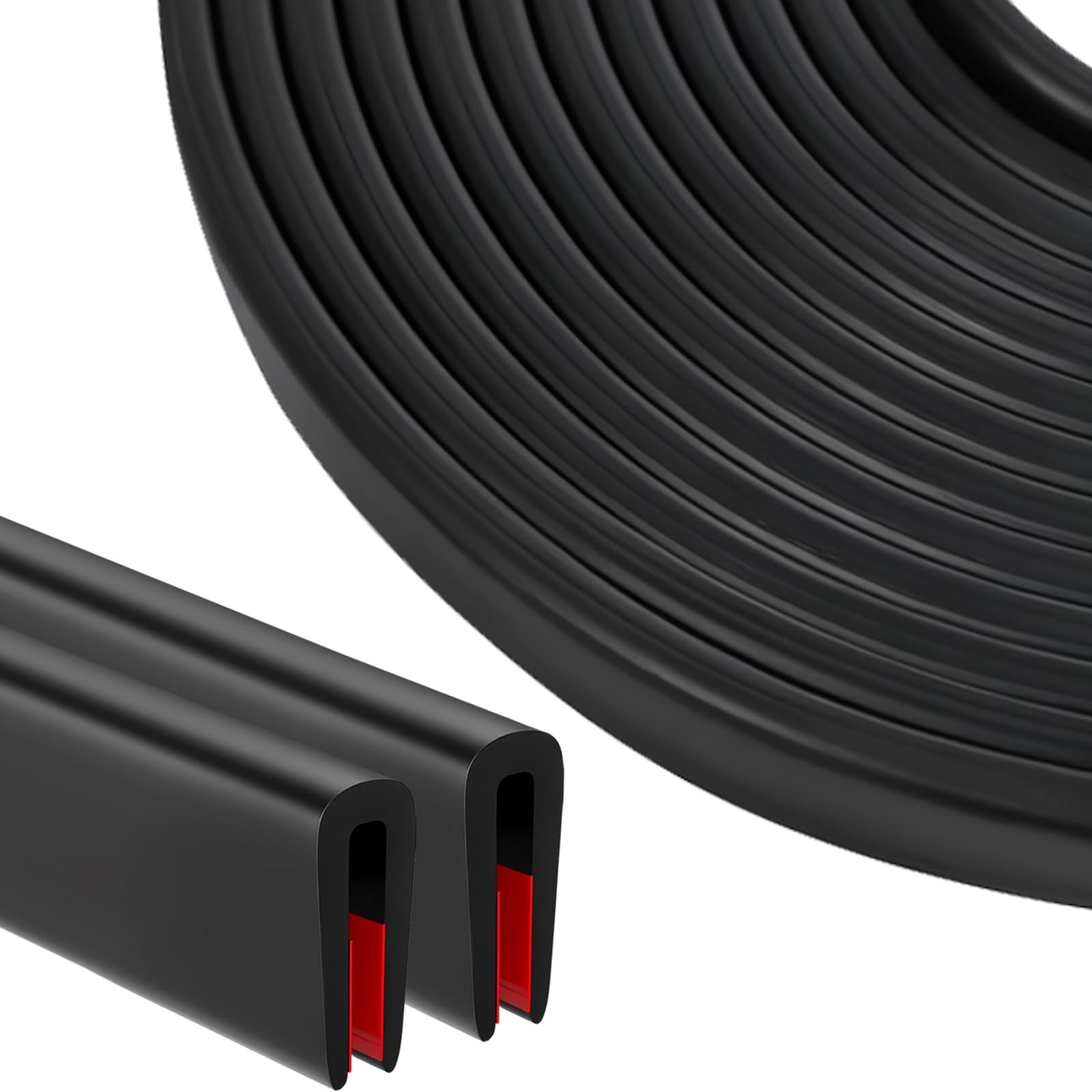 Joint caoutchouc en U EPDM 10m protection bord de tole et portière