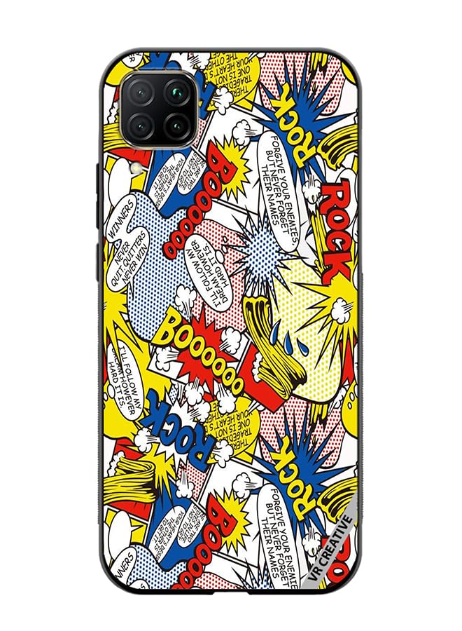 VR Creative Protective Case Cover For Huawei Nova 7I/P40 Lite Pop Art Design Multicolour NR339826