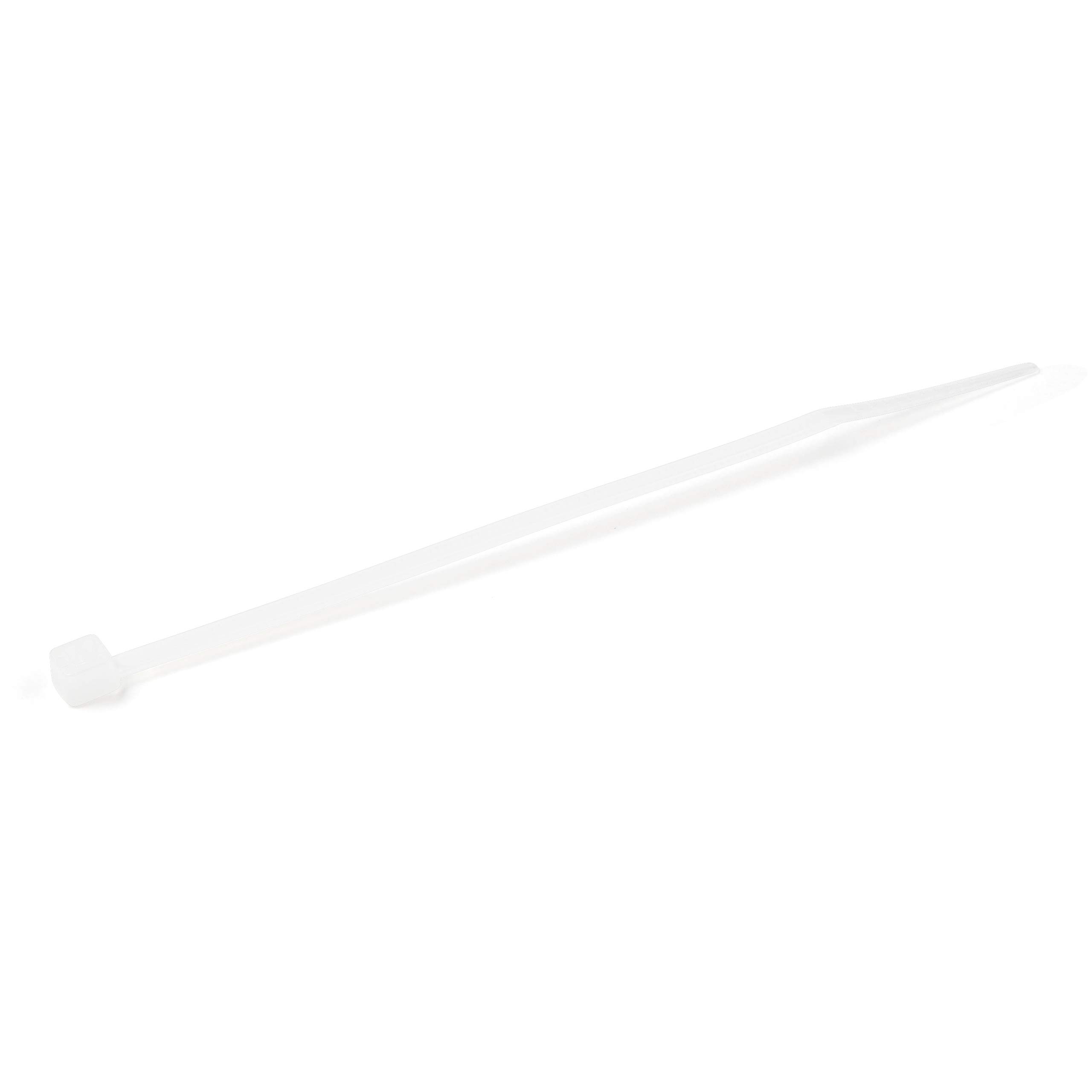 Bridas de 10cm para Cables - 8 kg - Nylon - 94V-2 - UL - Paquete de 1000 - Blancas (CBMZT4NK) | Diámetro de haz de 22mm, Punta curva, Instalación sin herramientas, Autobloqueantes