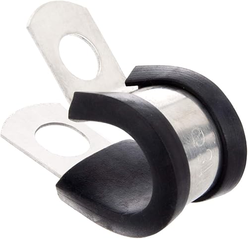 Maexxna 24 abrazaderas de alambre de acero inoxidable 304 abrazaderas de cable de goma, abrazadera de tubo para cableado, líneas, mangueras y cables