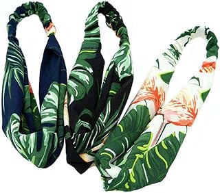 3 Pack Tropical Banana Leaf Headbands