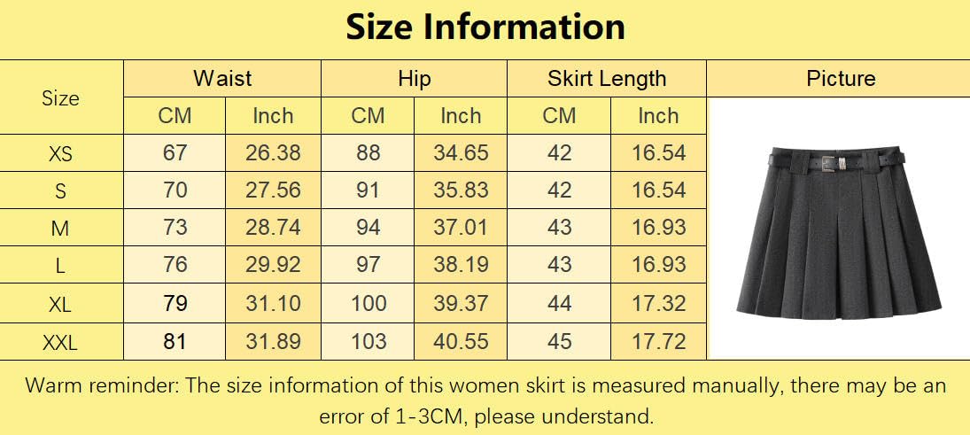 Gonne Donna Minigonna Plissettate in Lana Vita Alta Svasate a Trapezio Stile Preppy Autunno Inverno Gonna Skater in Lana Tinta Unita con Cintura