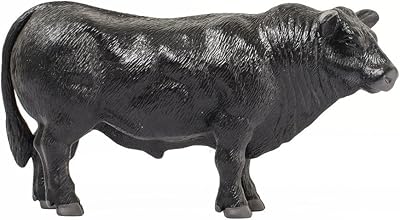 Little Buster Toys Angus Bull - Realistic Black Angus Bull, 1/16th Scale