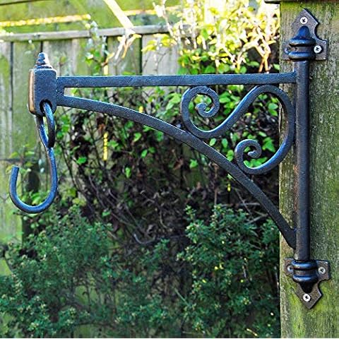 Bluebell Yard Cast iron swivel garden hanging basket and lantern bracket Cover