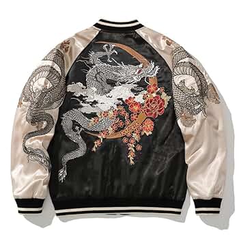 Amazon.co.jp: WXGM Sukajan Jacket, Yokosuka, Ryu, Phoenix