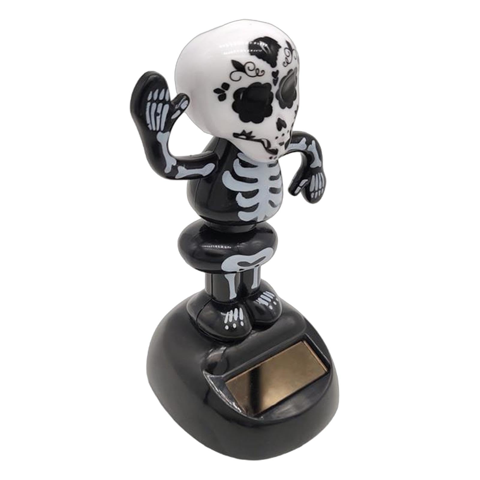 Solar Schädel Bobble Spiel - 3 Tanzende Skelett Köpfe Für Auto & Fensterdekoration