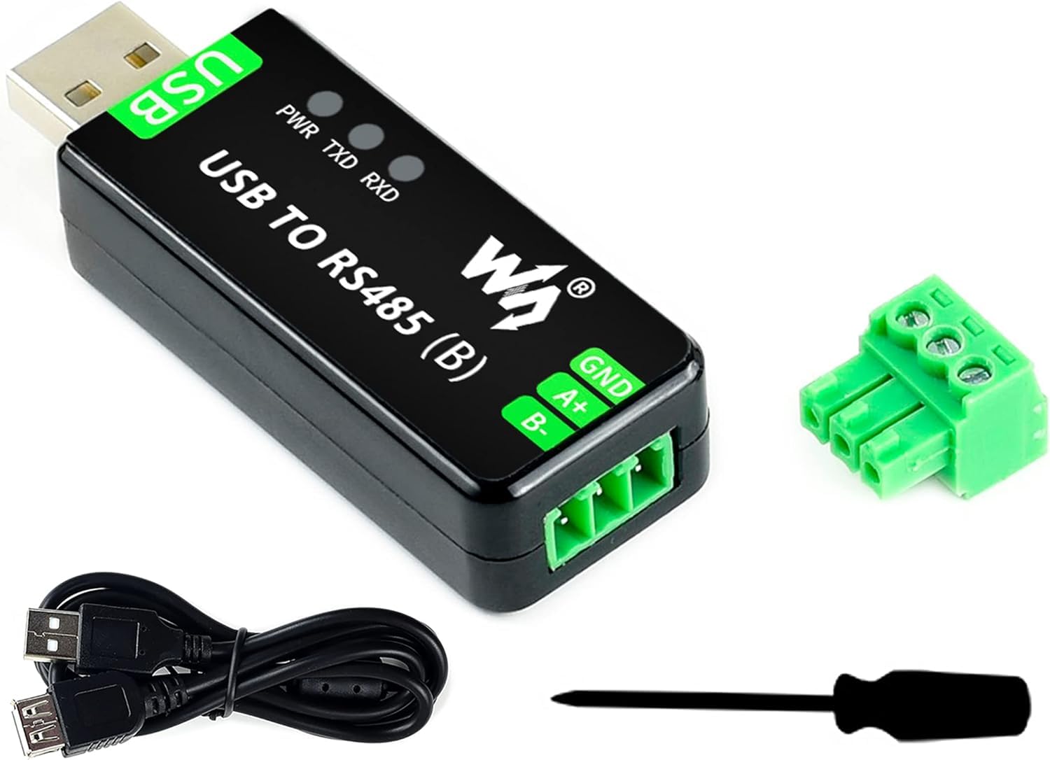 Waveshare Industrial USB to RS485 Bidirectional Converter Module, Onboard Original CH343G and SP485EEN, Onboard TVS, Transmission Distance Up to 1.2km-picture-15