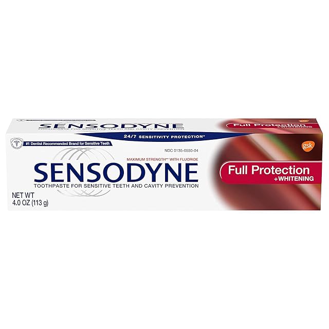 Sensodyne Full Protection Plus Whitening Toothpaste 4 oz Pack of 10