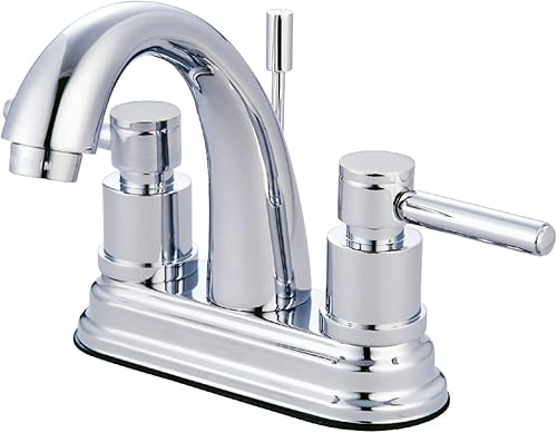 Miniatura 5 de Kingston Brass KS8615DL Concord Grifo de baño central de 4 pulgadas, 4-34 pulgadas, bronce aceitado