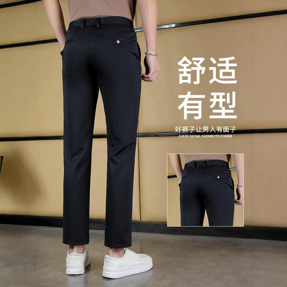 Pantaloni casual da uomo Primavera Estate Squisiti dritti traspiranti Slim