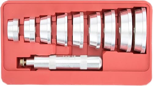 Miniatura 2 de OEMTOOLS 27119 - Kit de instalación de rodamientos y carreras, juego de 10 piezas para cojinetes de rueda y herramienta de carrera con 9 discos,