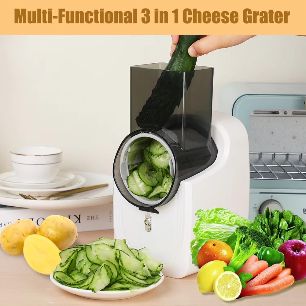 Râpe à Fromage Électrique Multifonction Trancheuse Électrique pour Salade pour Un Usage en Cuisine