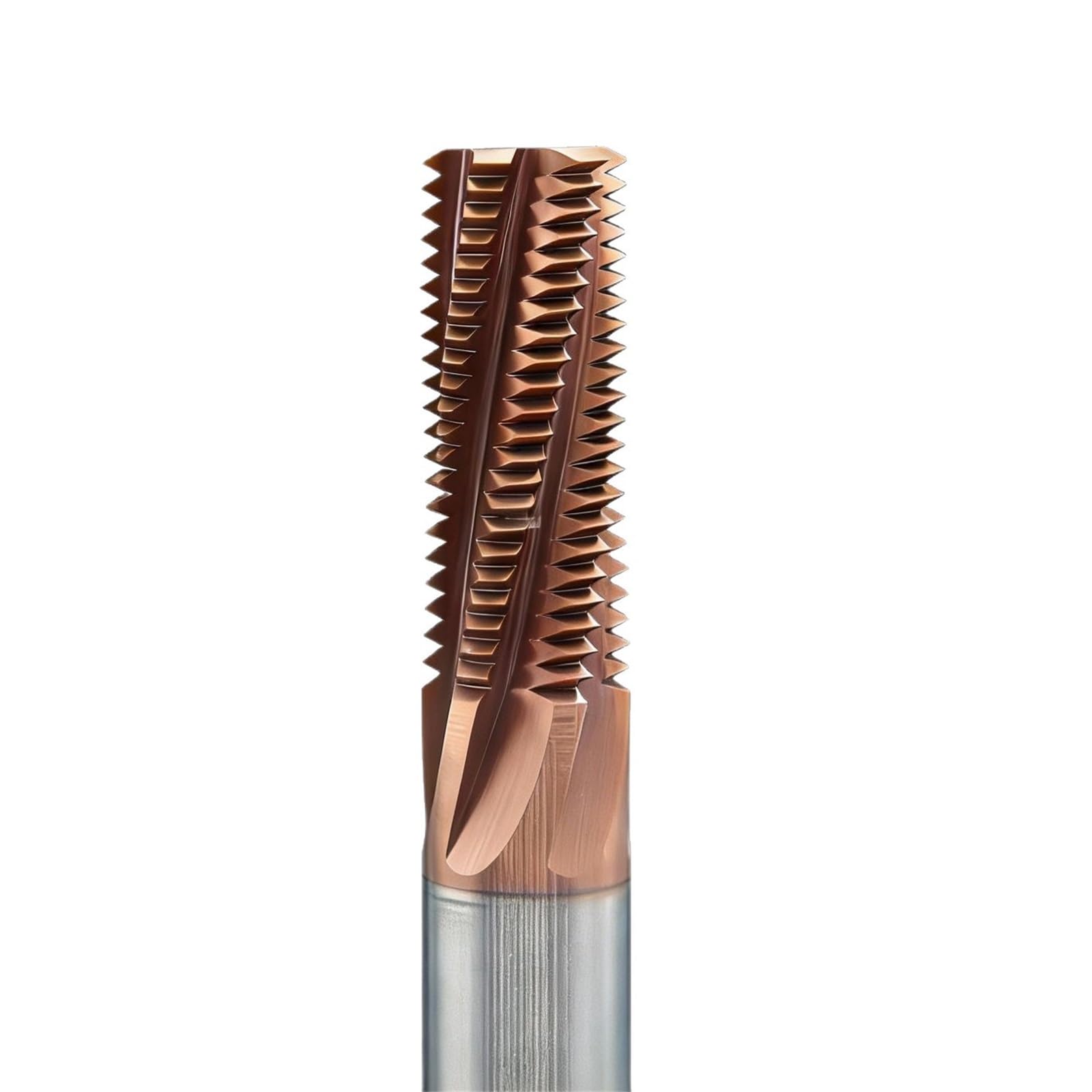 Tornio, Tornio, Fresa Per Filettare A Dente Pieno In Metallo Duro Rivestito In Alluminio, per la lavorazione CNC fai-da-te della pietra de(4-40-UNC-2D)
