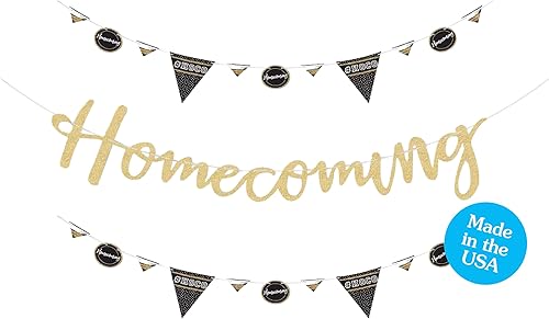 Big Dot of Happiness Hoco Dance - Decoración de pancarta de regreso a casa, 36 recortes de pancartas y letras de pancarta de regreso a casa con