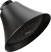 Vista 1 de Moen 6370BL - Cabezal de ducha de función única de 3.75 pulgadas, color negro mate