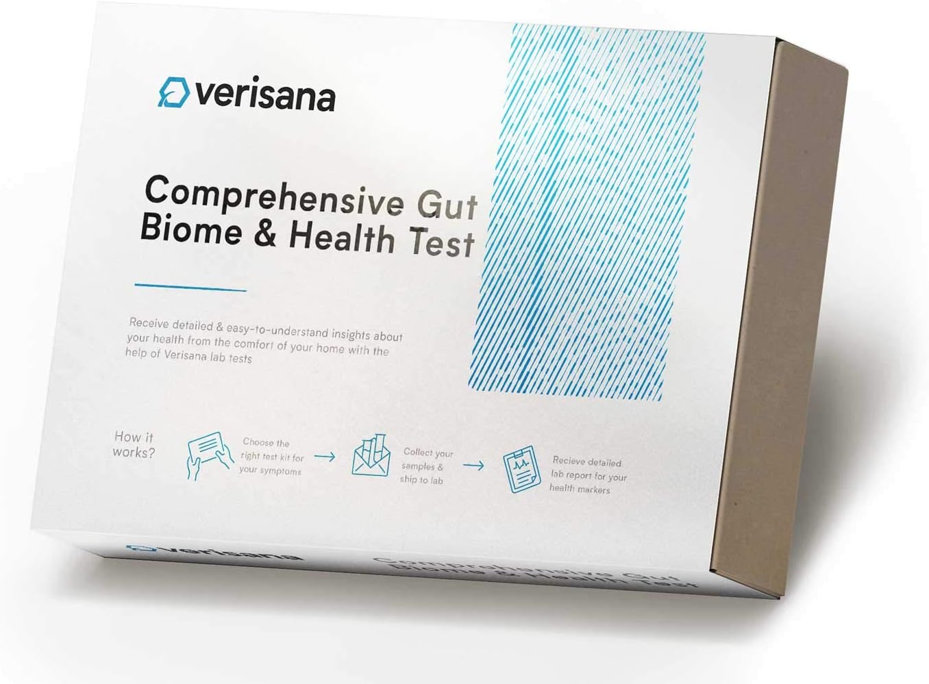 Gut Health Stool Test for Leaky Gut, Candida, Helicobacter Pylori & Microbiome – Comprehensive Gut Testing Kit – at-Home Analysis – Verisana