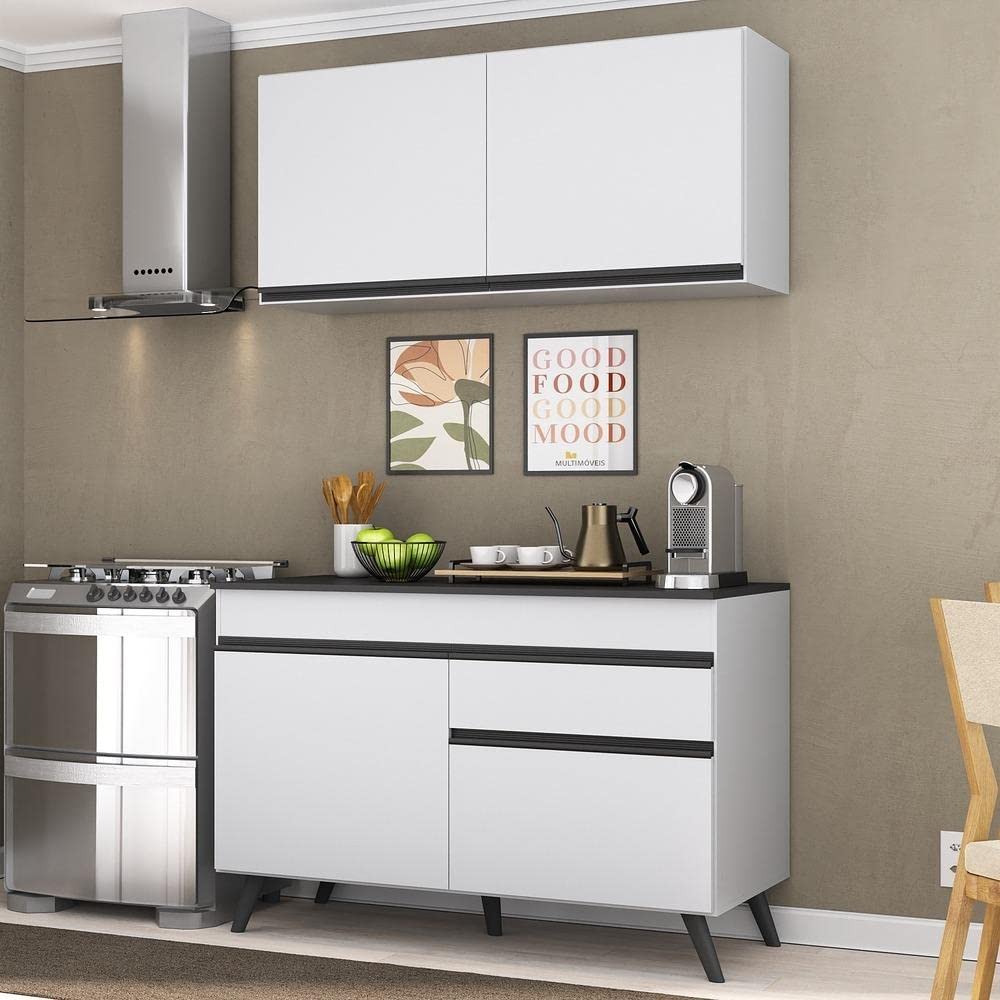 まい Armário de Cozinha Compacta 2 peças Mp3687.964 Veneza Branco