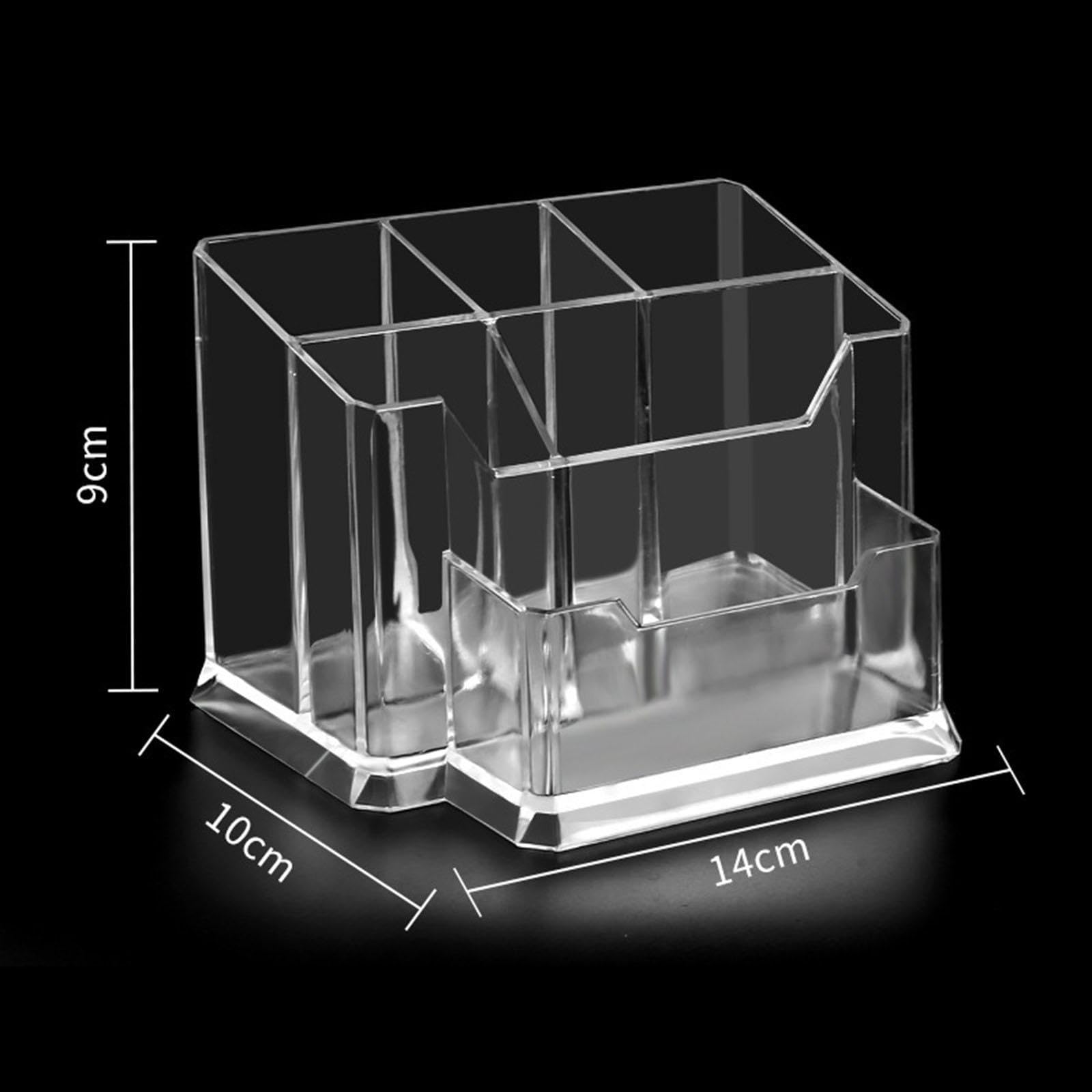 Support pour Cartes de Visite en Acrylique Transparent pour Bureau avec Râtelier de Bureau et Présentoir de Cartes de Nom pour Réceptions d'Hôtel, 5 pièces