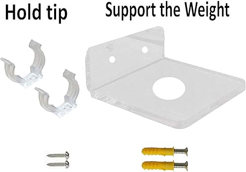 Pmsanzay Soporte de pared para sable de luz transparente, soporte de pared, fácil de instalar, da ese efecto flotante, se utiliza tanto en entornos