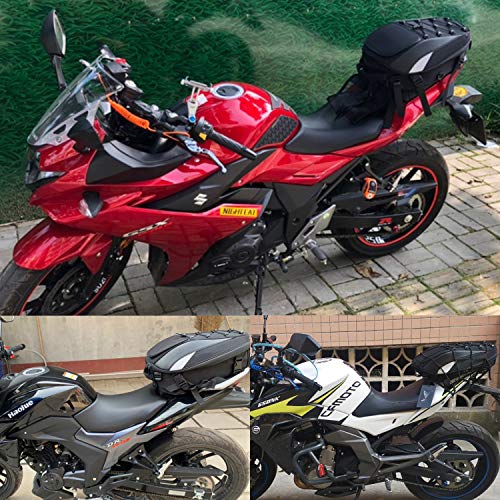 image for MIHUNTER Motorcycle Tail Bag, Seat Bag, Dual Use Motorcycle Waterproof