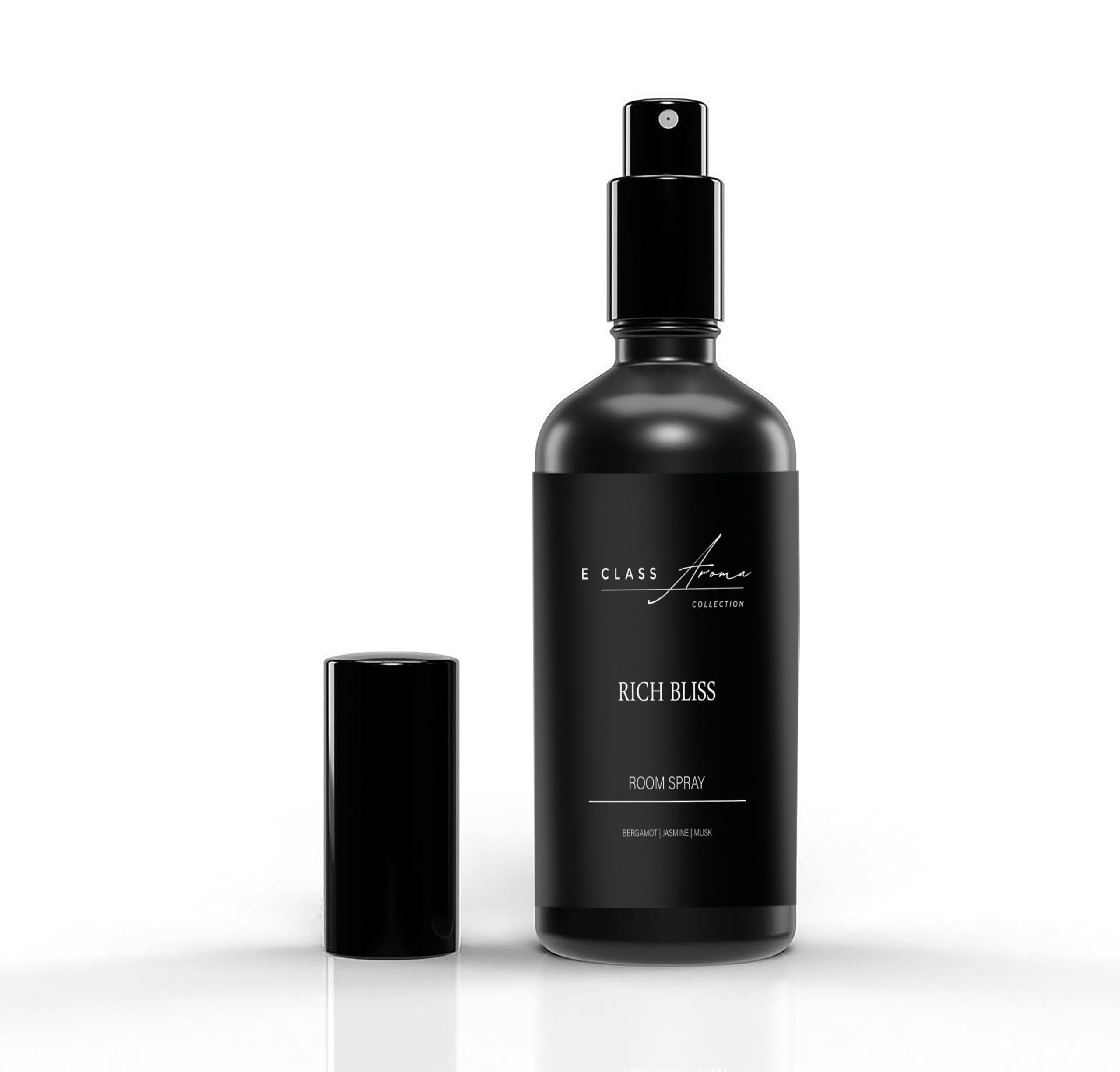 Rich Bliss Concentrated Room Spray – Citrus, Floral & Woody Fragrance – Long-Lasting Home & Office Air Freshener – 100mL Matte Black Glass Bottle