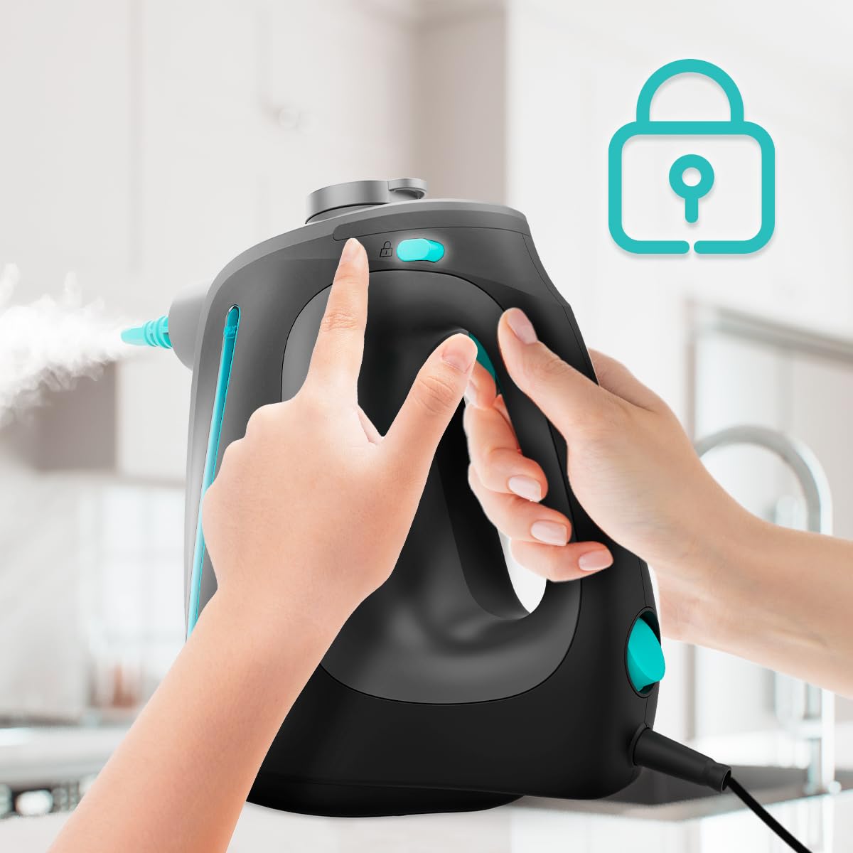 Cecotec Pulitore a Vapore HydroSteam 1300 Rapid Max X-Treme. 1350W, Riscaldamento Rapido, Serbatoio 550ml, 3 Bar, Vapore 30g/min, 16 Accessori, Igiene Profonda e Massima Praticità