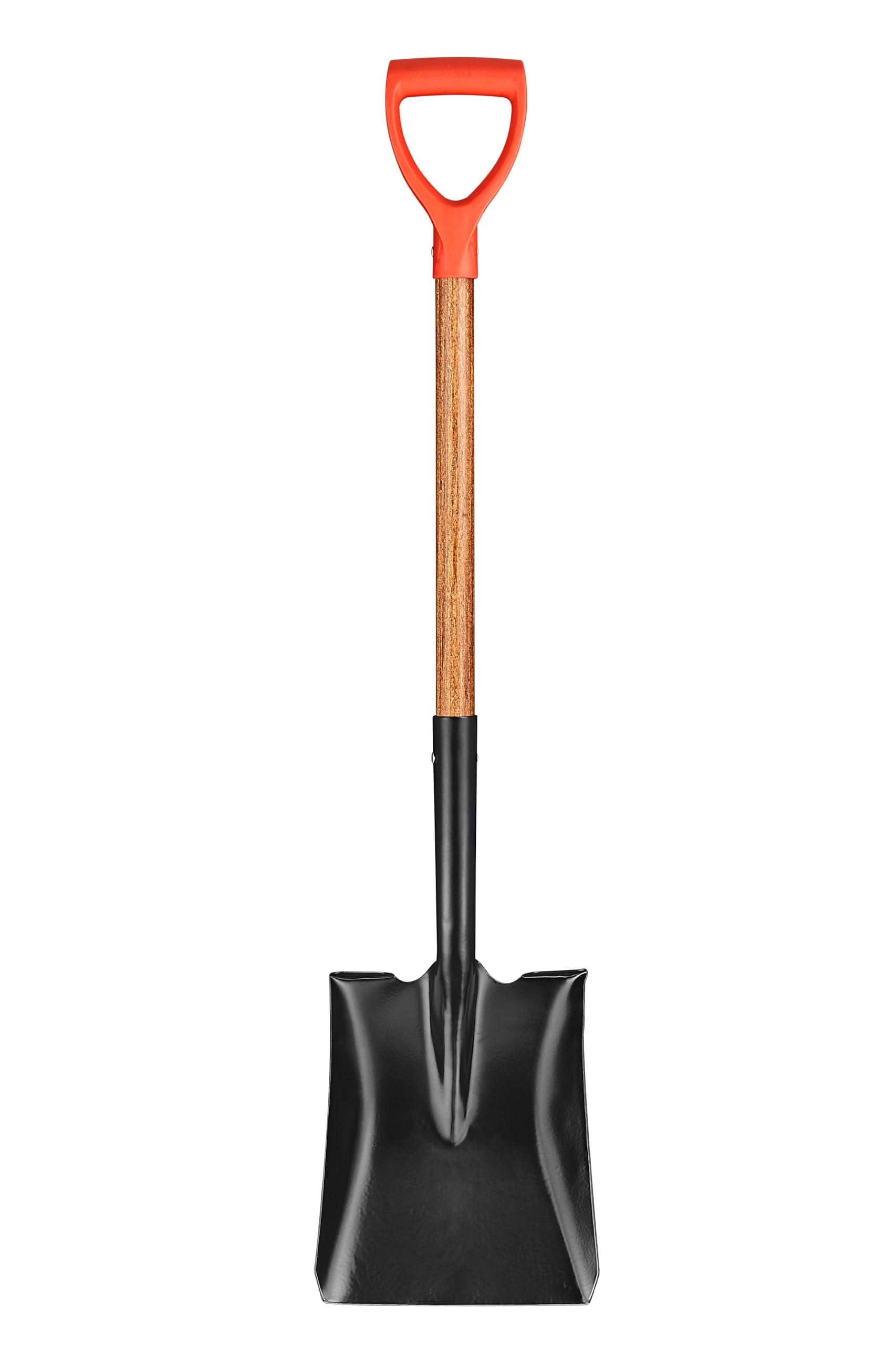 LA Zinnia Square Digging Shovel, Hardwood Handle, D-Grip, Gardening Shovel, Snow Shovel