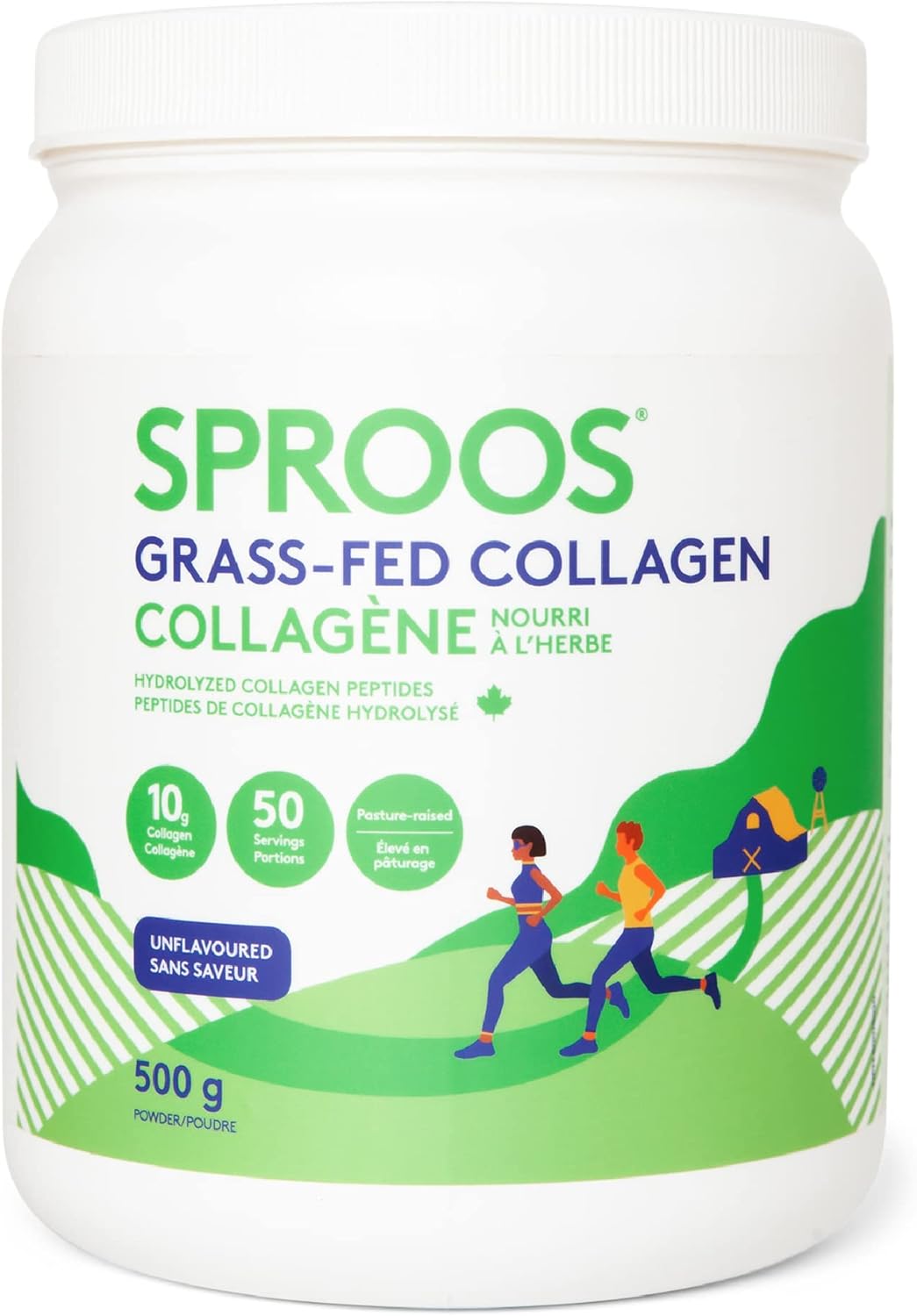 Sproos Premium Grass Fed Collagen Powder | Large 500g Tub | Pasture-Raised, Grass-Finished, Non-GMO and Gluten-Free Hydrolyzed Collagen Peptides Powder | Unflavoured and Odourless (500g) Sproos Premium Grass Fed Collagen Powder | Large 500g Tub | Pasture-Raised, Grass-Finished, Non-GMO and Gluten-Free Hydrolyzed Collagen Peptides Powder | Unflavoured and Odourless (500g)