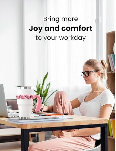 Miniatura 7 de Para YETI - Mango de vaso (30 onzas), soporte para tazas y la mayoría de vasos de 30 onzas, rosa, paquete de 1