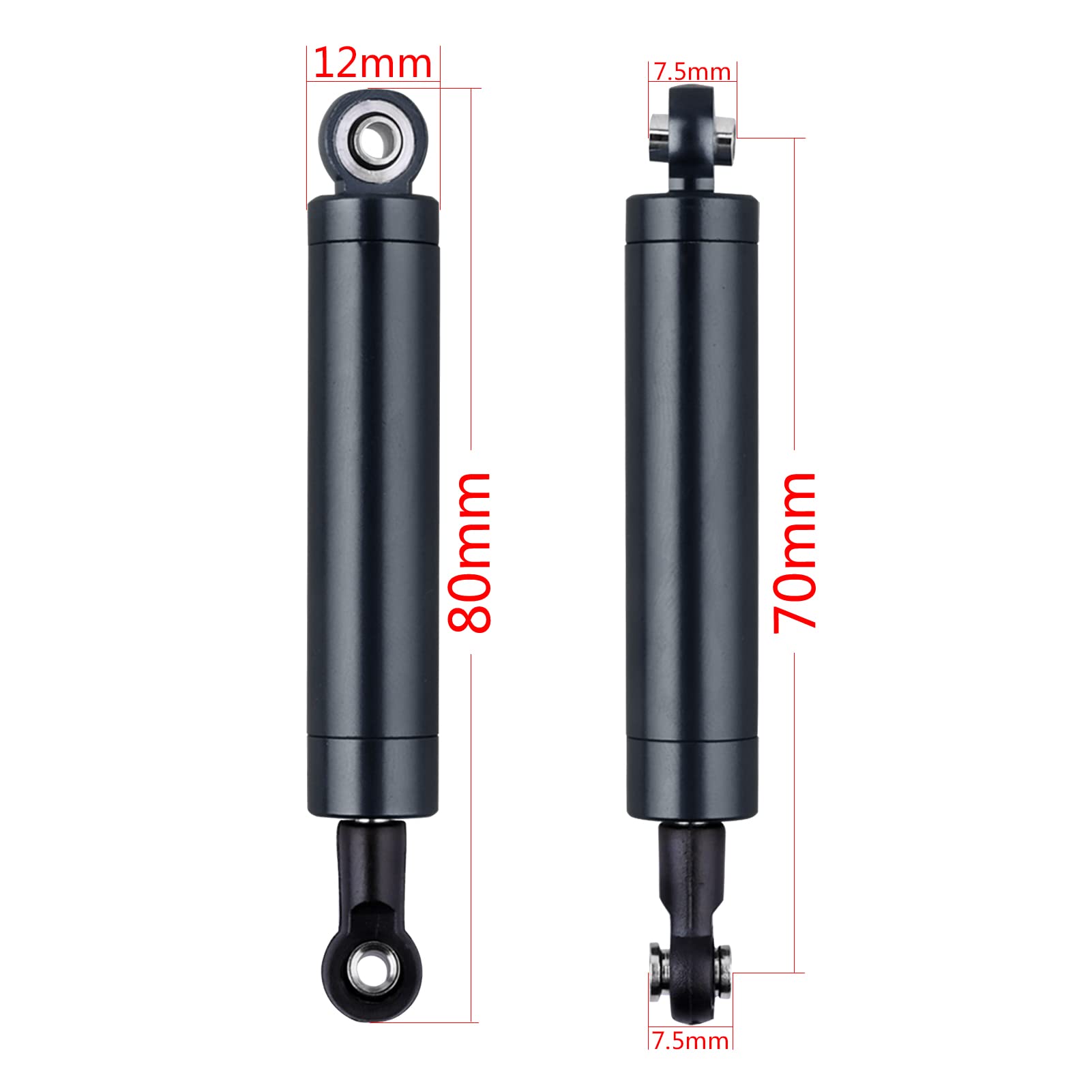 Amazon.co.jp: Hobbyfire RC内部スプリングショックダンパー長さ