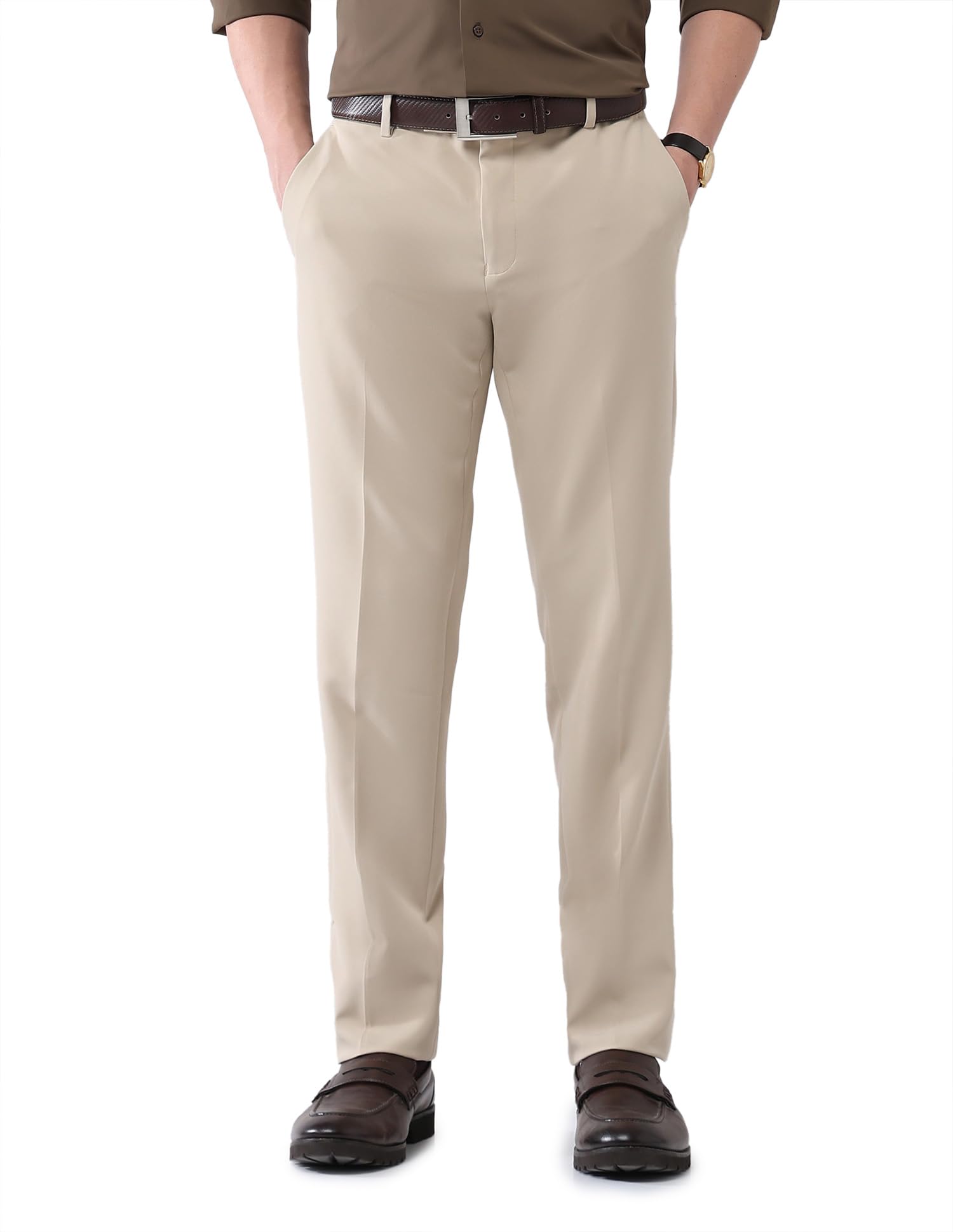 AD by Arvind Modern Slim Fit Formal Trousers-picture-11