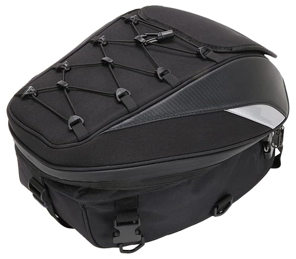 CHANGCHENG motorcycle tail bag seat bag waterproof luggage bag-Dual Use Motorcycle Backpack Luggage Bags Hard Shell Motorbike Helmet Bag Storage Bags tail pack motorbike-Black